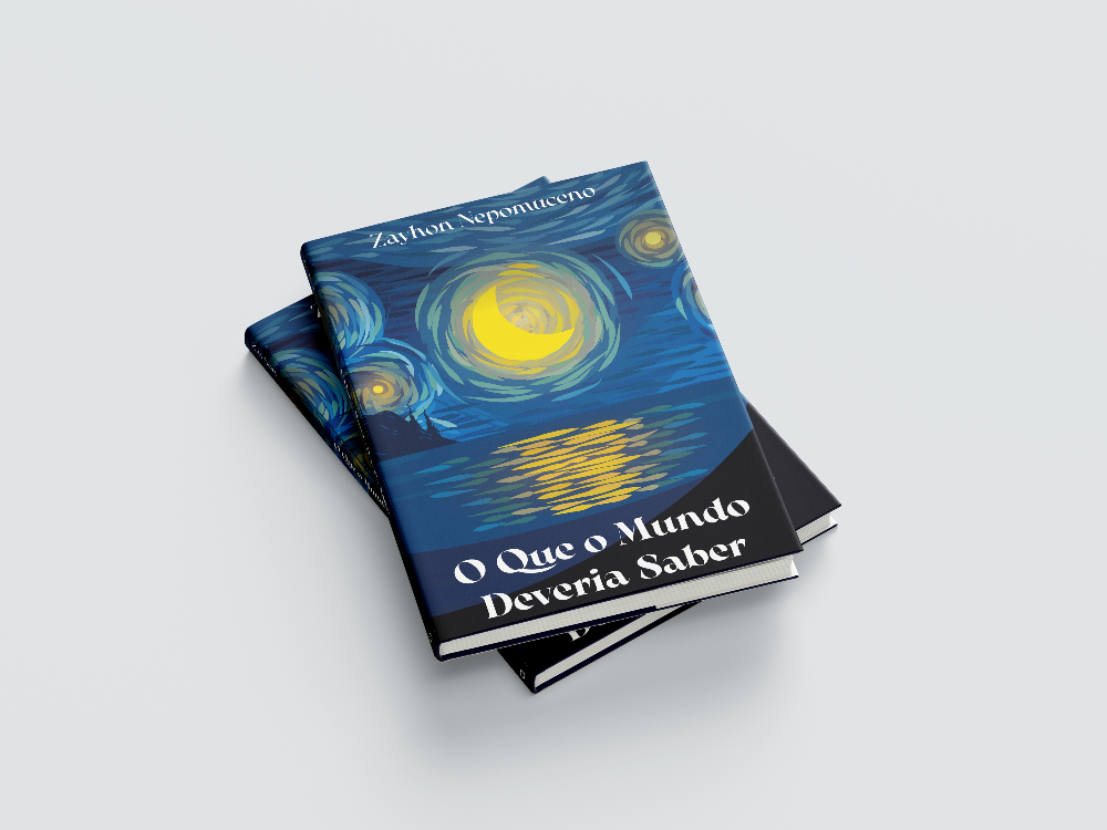 Capa do livro aplicada em mockup ou foto real